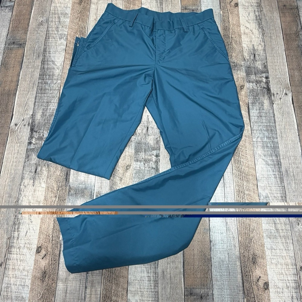 J Lindeberg Golf Pants Mens 33x34 Blue Waterproof Performance Micro Twill Zip